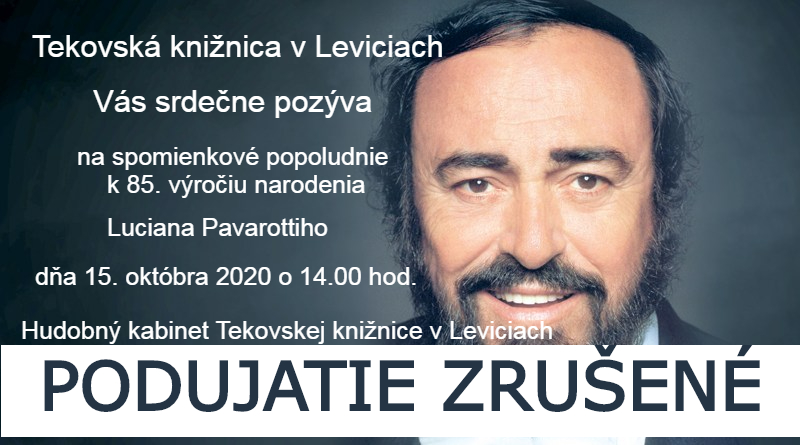 PODUJATIE ZRUŠENÉ!