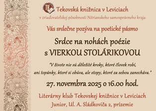SRDCE NA NOHÁCH POÉZIE s autorkou Vierkou Stolárikovou