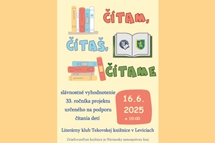 Čítam, čítaš, čítame...
