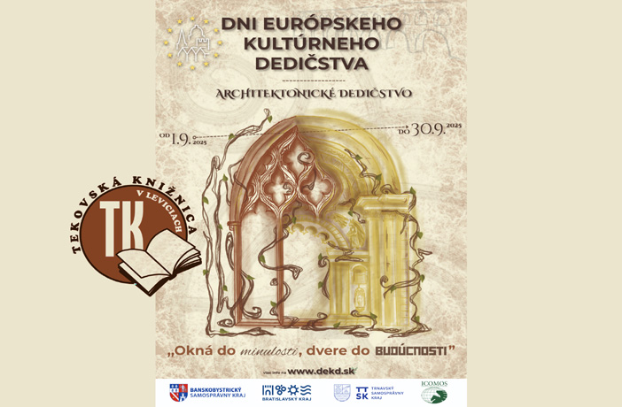 DNI EURÓPSKEHO KULTÚRNEHO DEDIČSTVA 2025 v Tekovskej knižnici v Leviciach.