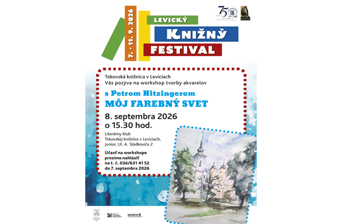 MÔJ FAREBNÝ SVET - workshop tvorby akvarelov s PETROM HITZINGEROM
