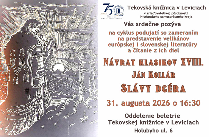 Návrat klasikov XVIII. - SLÁVY DCÉRA od JÁNA KOLLÁRA