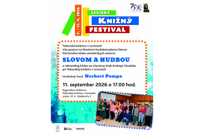 SLOVOM A HUDBOU - literárno-hudobný podvečer