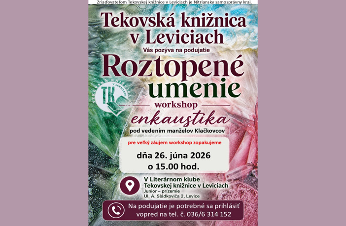 ROZTOPENÉ UMENIE - workshop enkaustiky