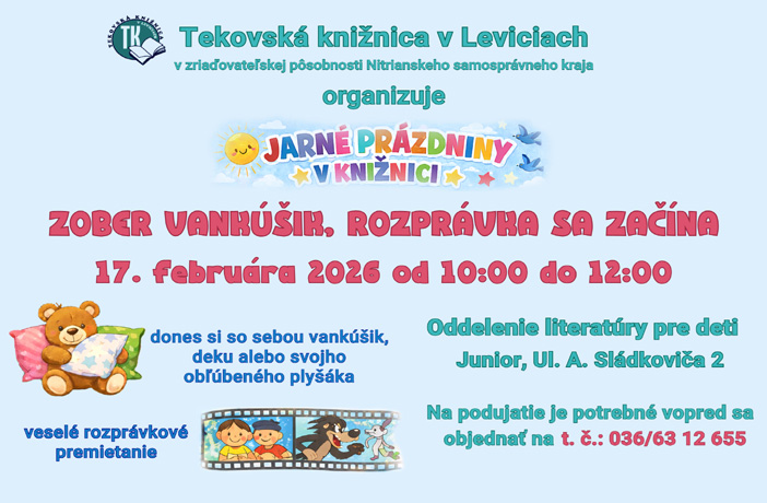 Zober vankúšik, rozprávka sa začína